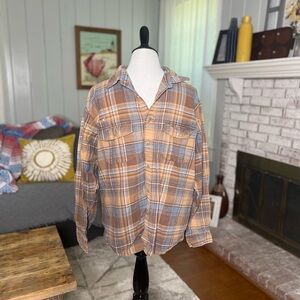 Izod plaid button down vintage shirt
